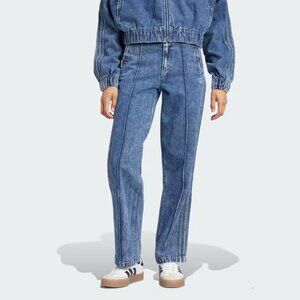 ADIDAS ORIGINALS PREMIUM ESSENTIALS DENIM STRAIGHT LEG PANTS